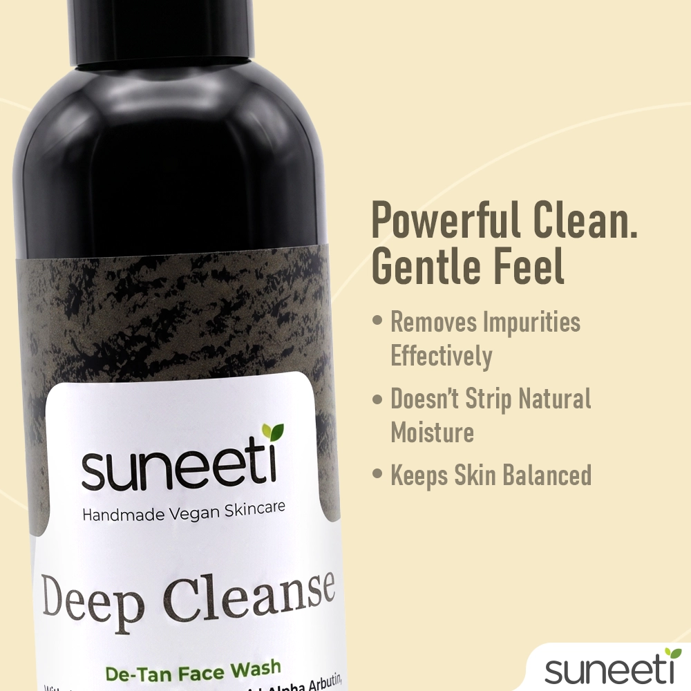Deep Cleanse Facewash – Instant Oil & Tan Removal Cleanser - Image 2